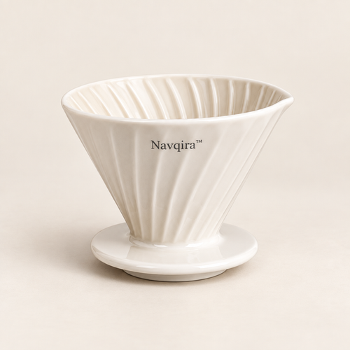 Navqira™ Ceramic Conical Pour-Over Coffee Dripper product image 01
