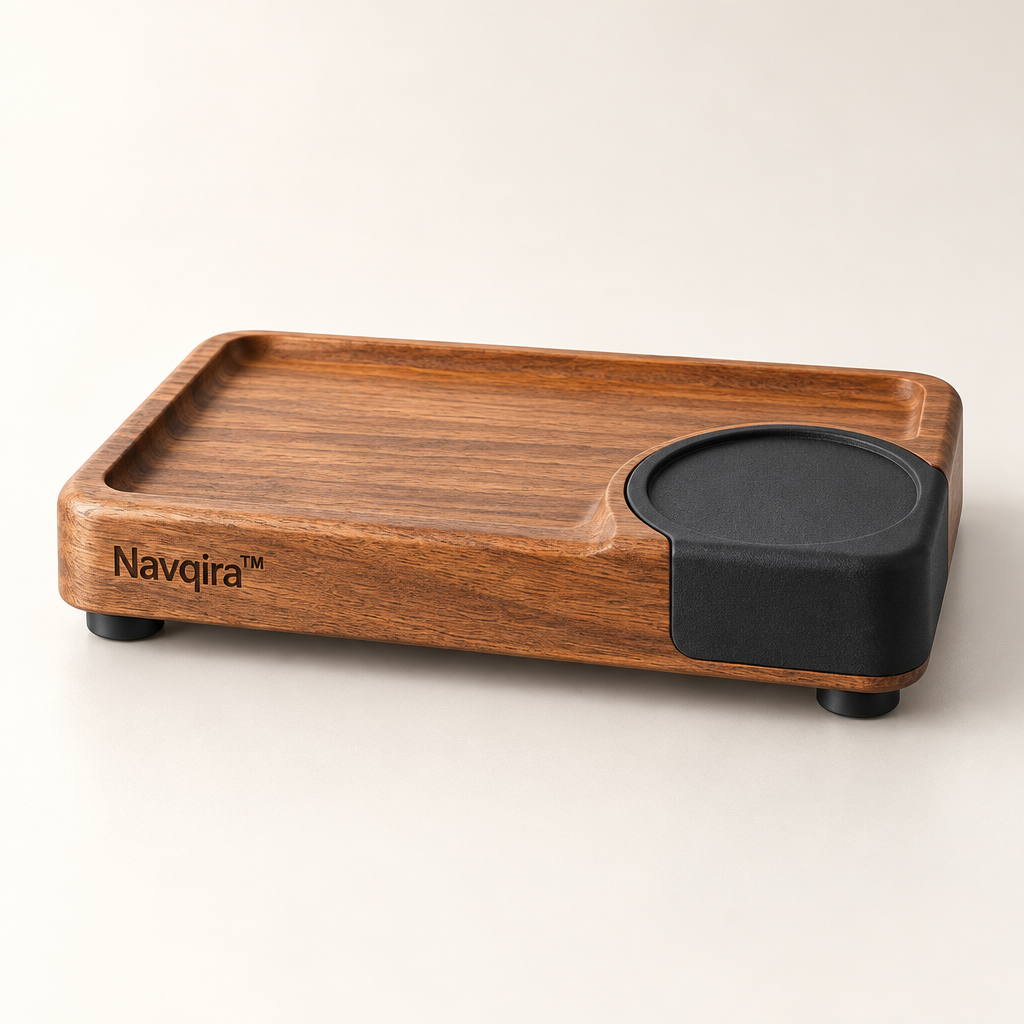 Navqira™ Wooden Coffee Tamper Mat product image 01