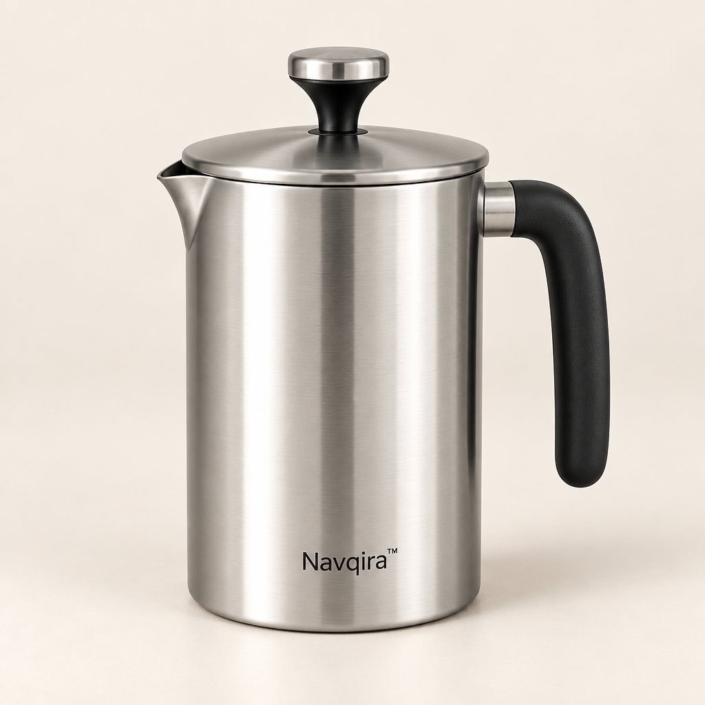 Navqira™ Stainless Steel Manual Milk Frother product image 01
