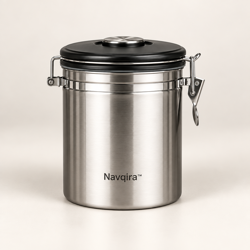 Navqira™ Vacuum-Sealed Coffee Bean Storage Canister product image 01